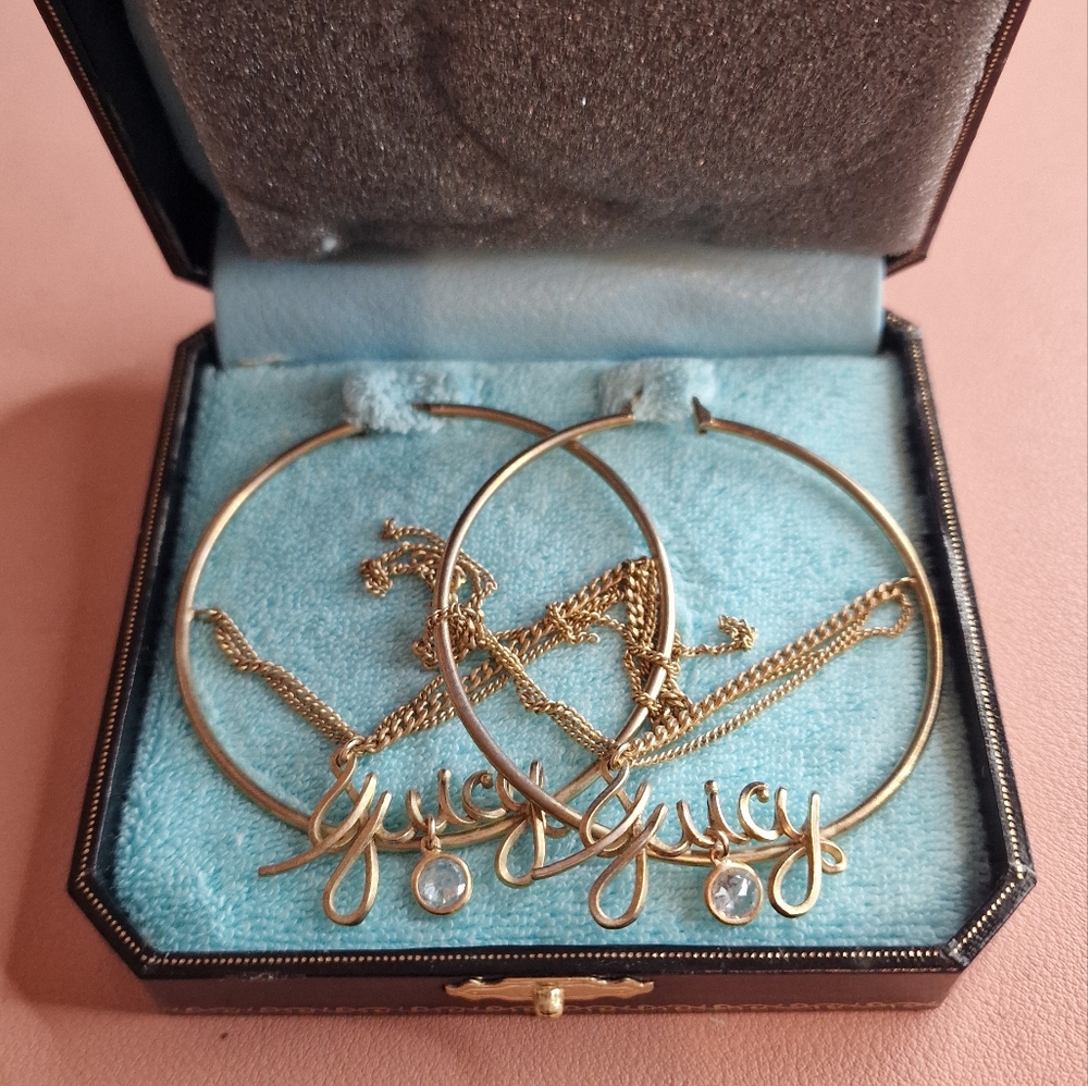 Juicy Couture hoop earrings
